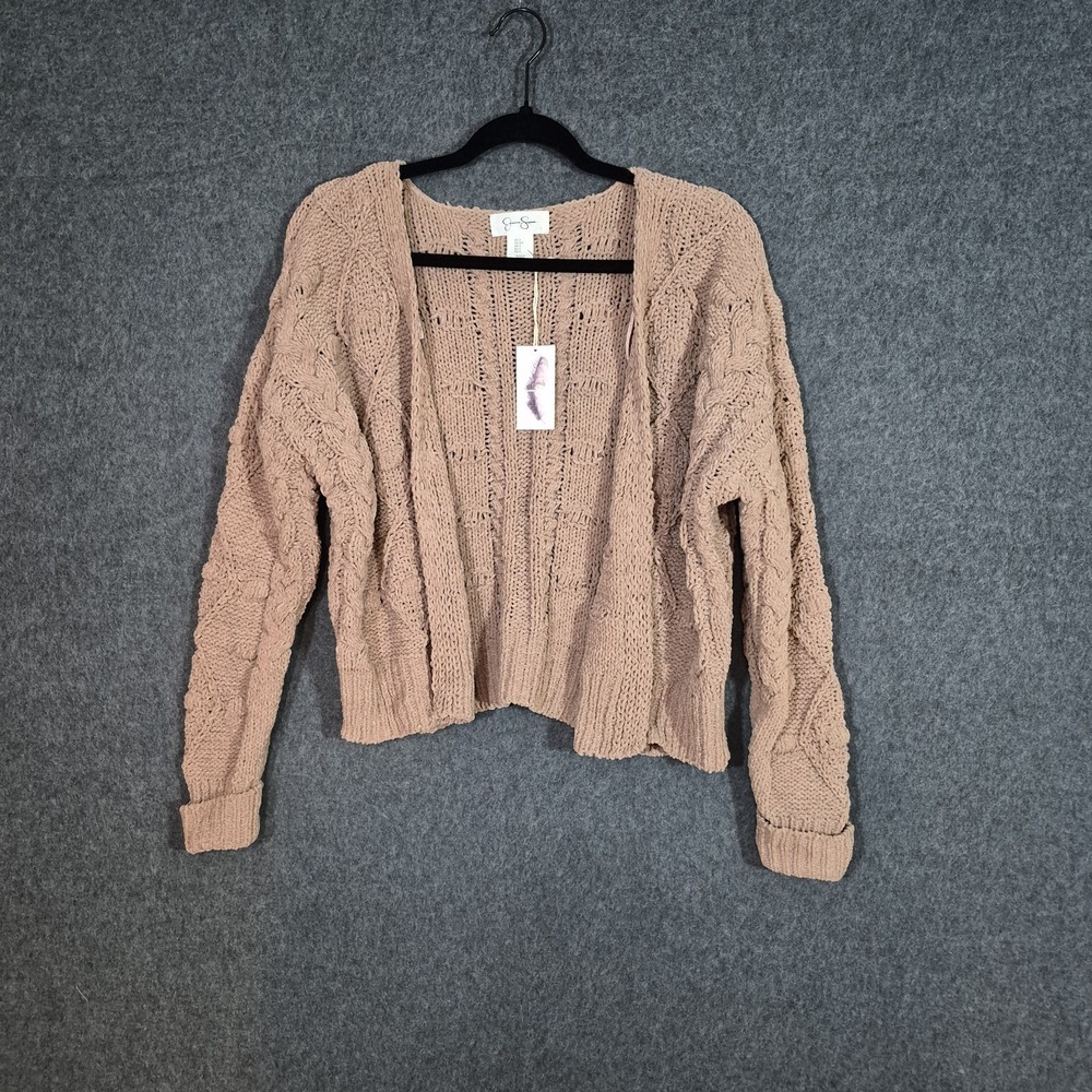 NWT Jessica Simpson Cropped Sm Cardigan  Cottage Fairy Grunge Whimsigoth Chunky